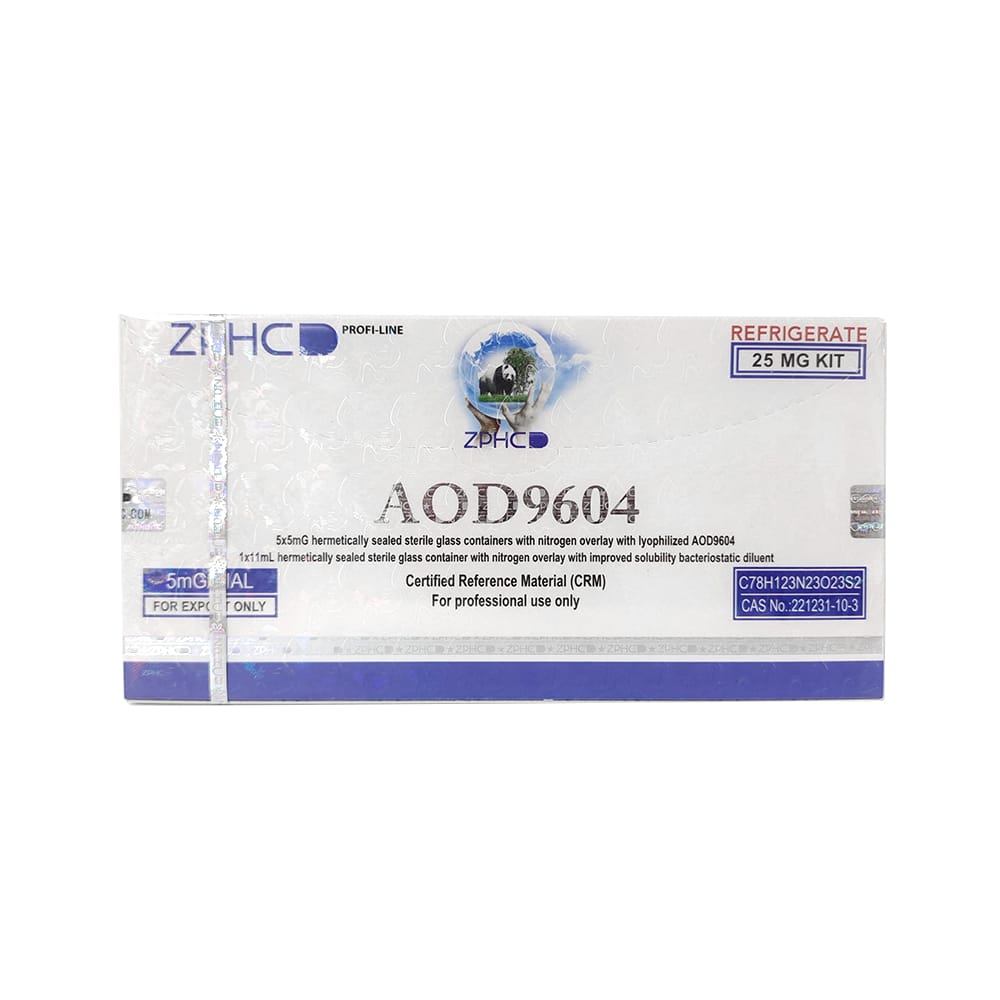 AOD 9604 ZPHC — 25 mg (5 vials × 5 mg)