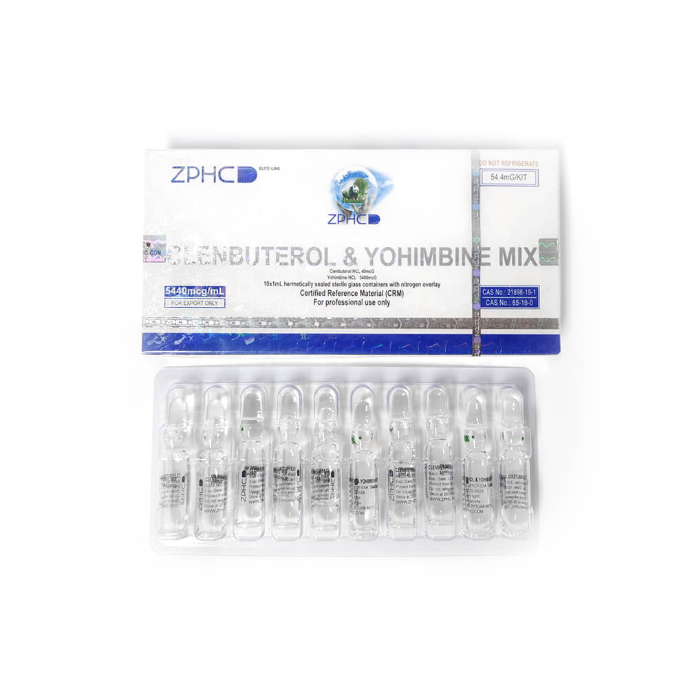 Clenbuterol & Yohimbine Mix — ZPHC (10×1mL, 5440 mcg/mL) - Image 5