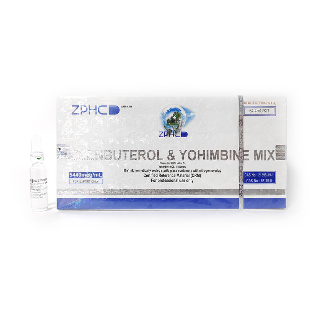 Clenbuterol & Yohimbine Mix — ZPHC (10×1mL, 5440 mcg/mL)