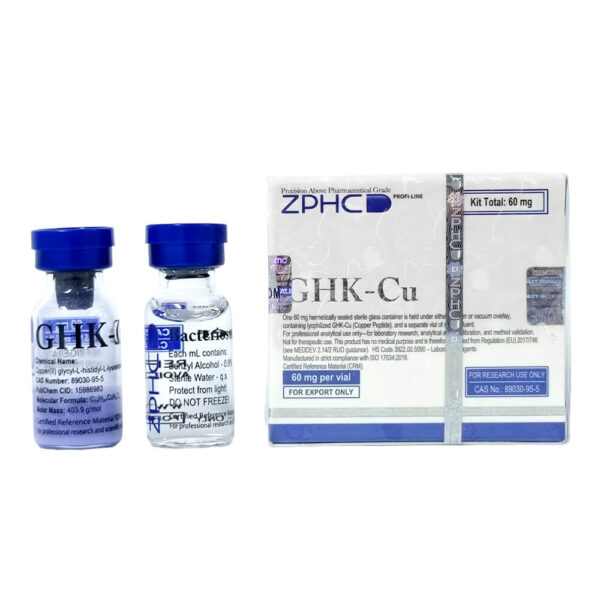GHK-Cu 60mg Kit ZPHC (Lyophilized Peptide + Bacteriostatic Water)