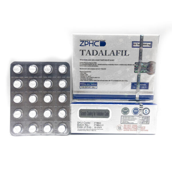 Tadalafil ZPHC — 100 × 60 mg tablets