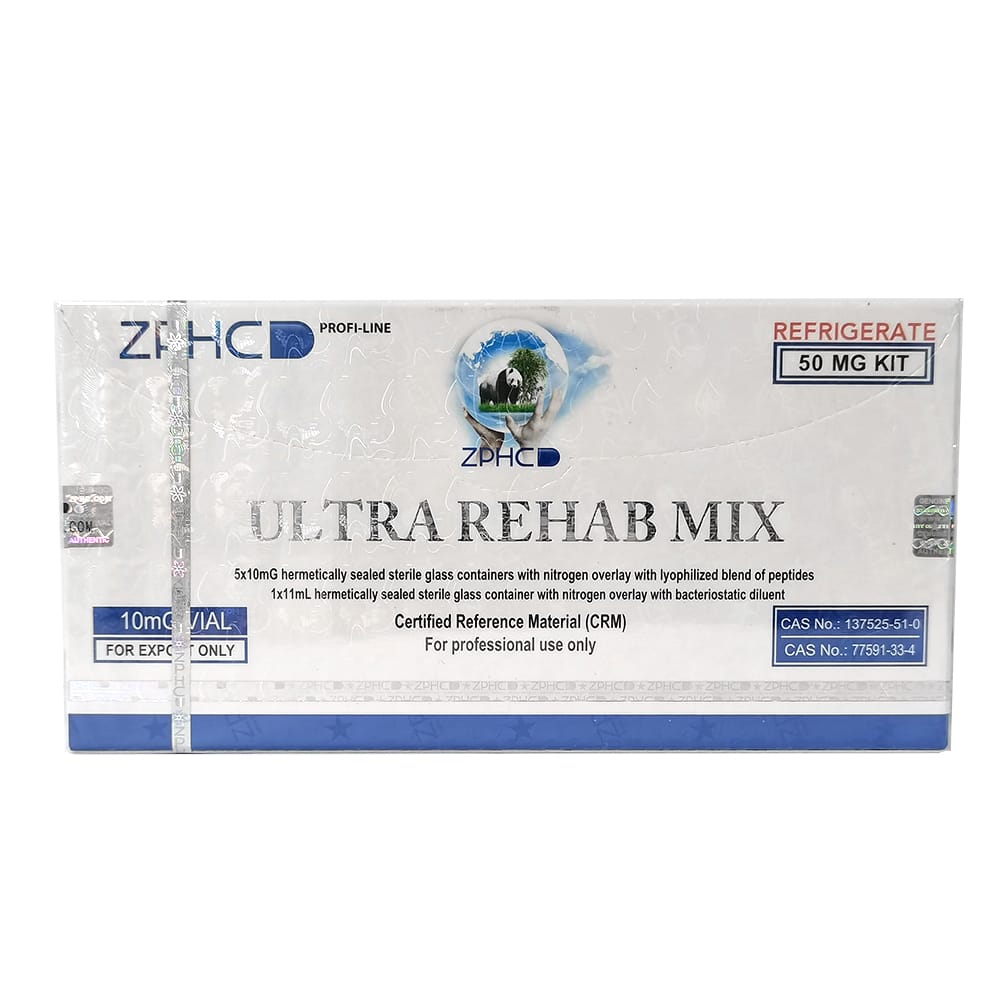 Ultra Rehab Mix ZPHC — 50 mg (BPC-157 5 mg + TB-500 5 mg) — 5 vials × 10 mg