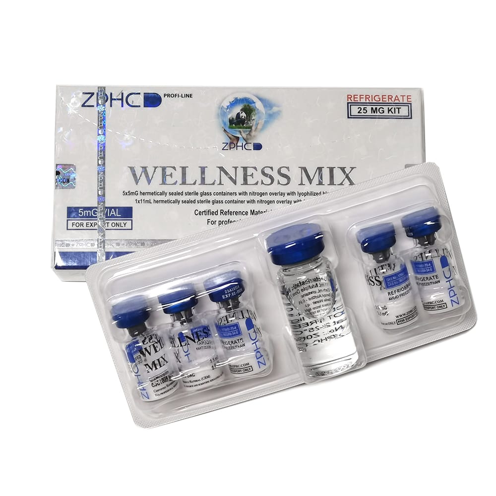 Wellness Mix ZPHC — 25 mg (Ipamorelin 2.5 mg + CJC-1295 2.5 mg) — 5 vials × 5 mg - Image 2