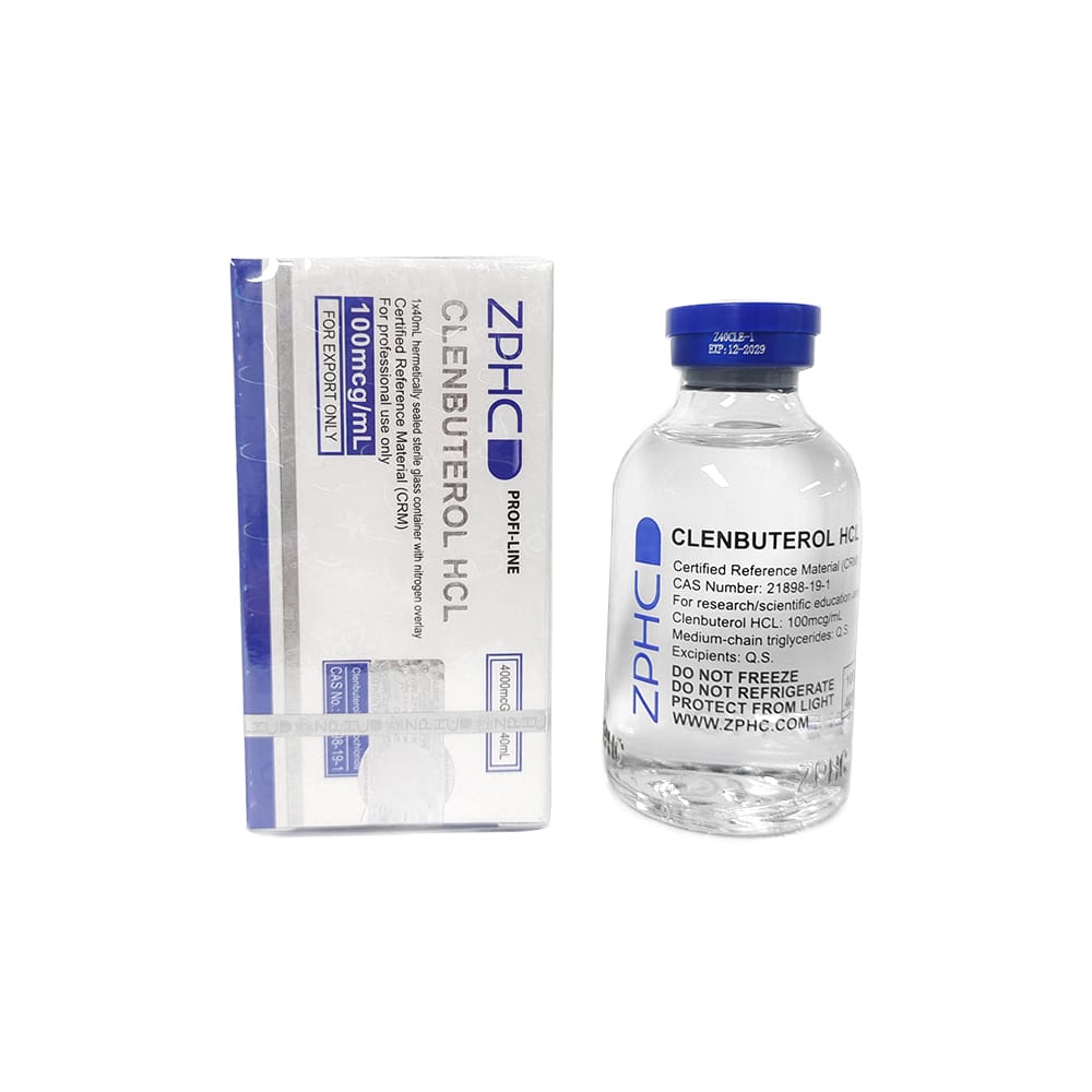 Clenbuterol HCl ZPHC — (100 µg/ml · 40 ml vial) - Image 2