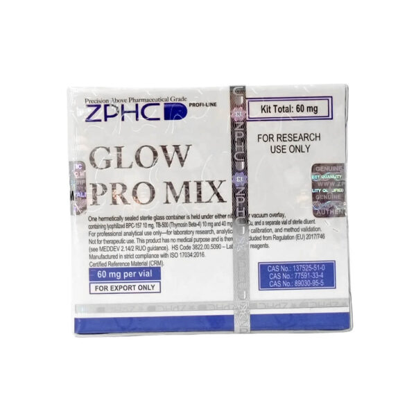 Glow Pro Mix 60mg ZPHC – (BPC-157 + TB-500 + GHK-Cu)