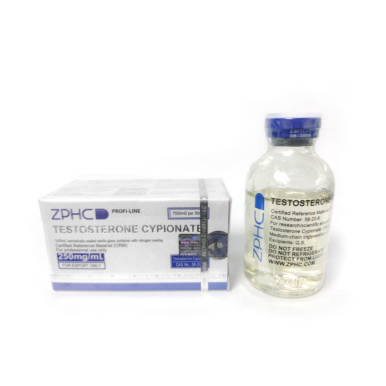 Testosterone Cypionate ZPHC — 250 mg/ml (30 ml)